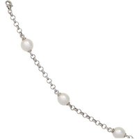 JOBO Perlenarmband, 925 Silber mit Süßwasser-Zuchtperlen 19 cm silberfarben Unkategorisiert Produktbild JOBO Perlenarmband, 925 Silber mit Süßwasser-Zuchtperlen 19 cm silberfarben Unkategorisiert Produktbild