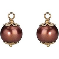 Pandora Damen Perlen Anhänger Braun für Ohrringe Gelbgold 250412PRC Unkategorisiert online kaufen