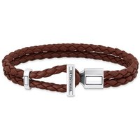 THOMAS SABO Perlenarmband Thomas Sabo Lederarmband doppelt A2148-682-2-L19 Silber Braun silberfarben Unkategorisiert online kaufen