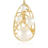 Weiße Süßwasserzuchtperlen-Silberanhänger (Ornaments by de Melo) Unkategorisiert online kaufen