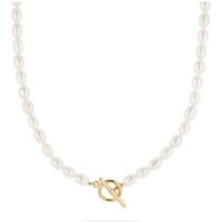 CHRIST Goldkette CHRIST Damen-Kette 585er Gelbgold Süßwasserperle gelb|goldfarben