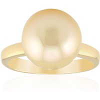 Goldene Kabira-Südseeperlen-Silberring (Annette)