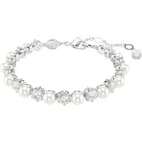 Swarovski Armband Schmuck Geschenk Matrix Tennis Armkette, 5689625, mit Swarovski® Kristall - mit Swarovski® Perle weiß