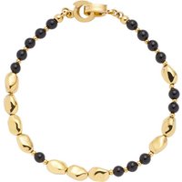 LEONARDO Armband Dorina Clip&Mix, 024438, mit Glasstein - mit Glasperle gelb|goldfarben|schwarz