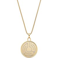 LEONARDO Kette mit Anhänger Halskette Joy, 024366, 024367, mit Zirkonia (synth) - mit Perle (imitiert) gelb|goldfarben