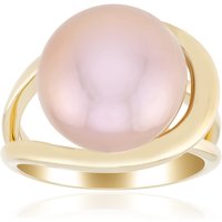Purpurfarbene Ming-Perlen-Silberring (TPC)