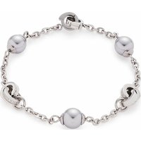 Leonardo Damen Perlen Armband Lotta 19cm Silber 016979