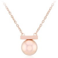 Purpurfarbene Ming-Perlen-Silbercollier (TPC)