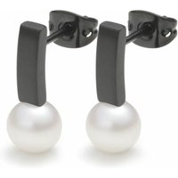 Monomania Pearl´s Kiss Damen Ohrstecker Süßwasserperlen schwarz 31779S