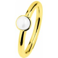 Ernstes Design Damen Ring Evia mit Button-Perle Größe 55 Gold R493-55