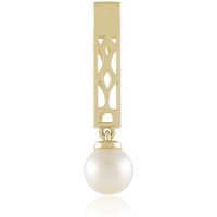 Weiße Süßwasserzuchtperlen-Goldanhänger (Ornaments by de Melo)