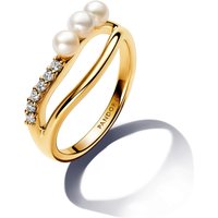 Pandora Ring in Gold aus Metall, Vergoldung, Perle – 163258C01