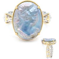 Mabe-Perlen-Silberring (Gems en Vogue)