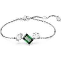 Swarovski Perlenarmband Swarovski-MESMERA:ARMBAND GREEN WHITE/RHS M 5668360 weiss 15,5-19,5 cm weiß