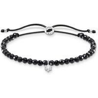 THOMAS SABO Armband Perlen mit Stein, A1987-401-11-L20V,-401-9-L20V,-905-17-L20V, mit Jaspis oder Onyx oder Zirkonia (synth) schwarz|silberfarben