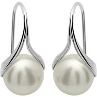 Unique Paar Ohrhänger Ohrhänger aus 925 Sterlingsilber mit Süßwasserperle SE0573 silberfarben