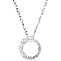 Swarovski Kette mit Anhänger Swarovski Halskette Kristallperle 5688751 silberfarben