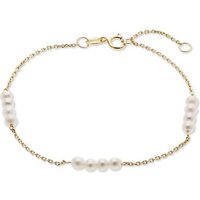 CHRIST Armband CHRIST Damen-Armband 585er Gelbgold Süßwasserperle, Damenschmuck gelb|goldfarben