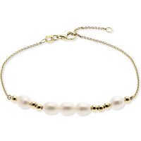 CHRIST Armband CHRIST Damen-Armband 585er Gelbgold Süßwasserperle, Damenschmuck gelb|goldfarben