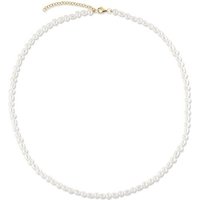 CHRIST Goldkette CHRIST Damen-Kette 375er Gelbgold Süßwasserperle weiß