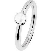 Fingerring Evia Ring Edelstahl / Button-Perle R489