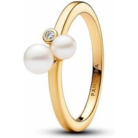 Pandora Damenring Perlen Größe 56 Gelbgold 163156C01-56