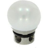 Ringkopf weiße Perle Kopfhöhe 1mm